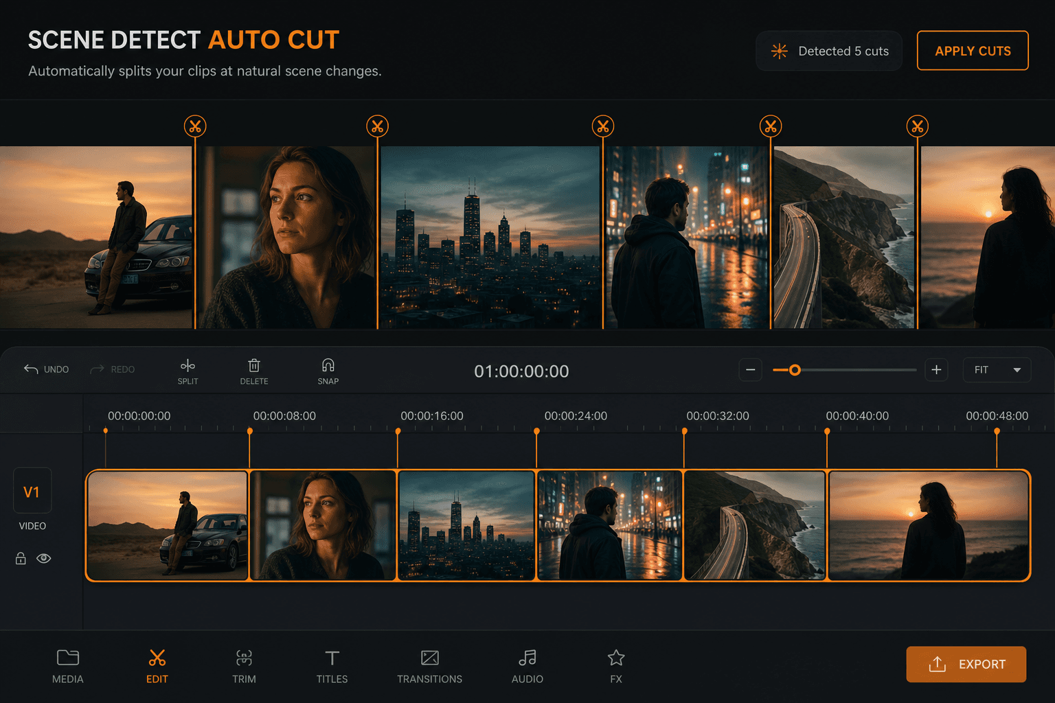 Scene Detect and Auto Cut