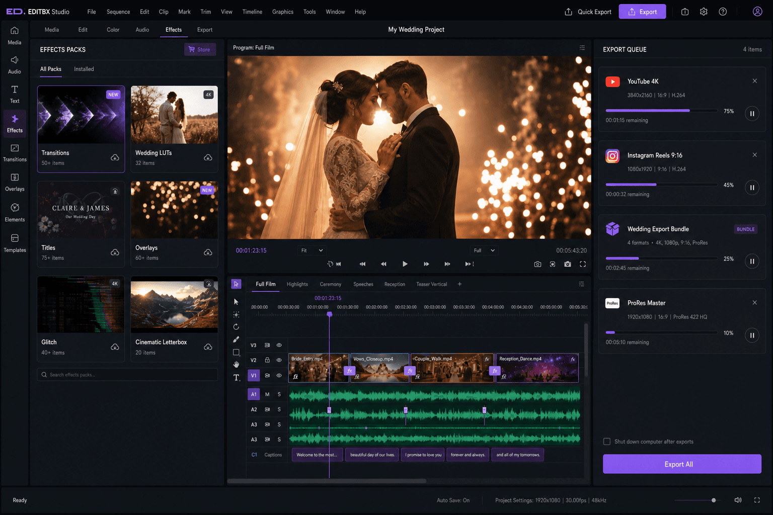 EDITBX Studio Export Page
